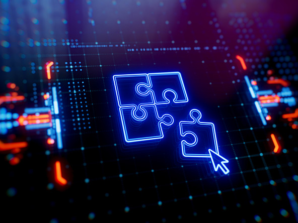 Jigsaw on data screen